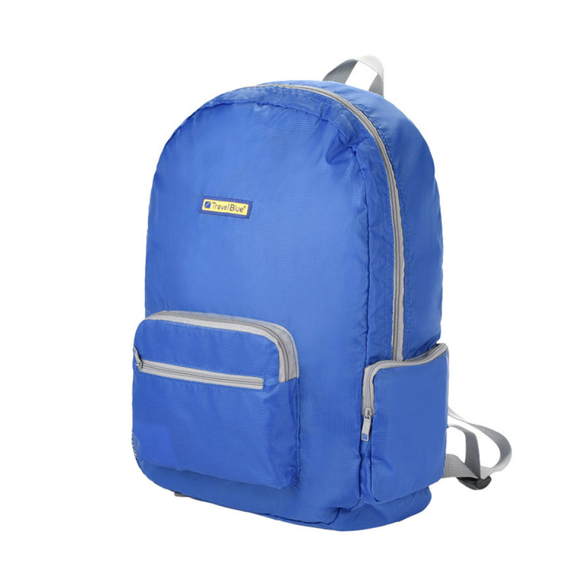 （超运·禾贸）英国蓝旅Travel Blue（轻便型）折叠背包065蓝色  便携轻便皮肤包折叠包双肩户外徒步旅行背包 折叠包20L