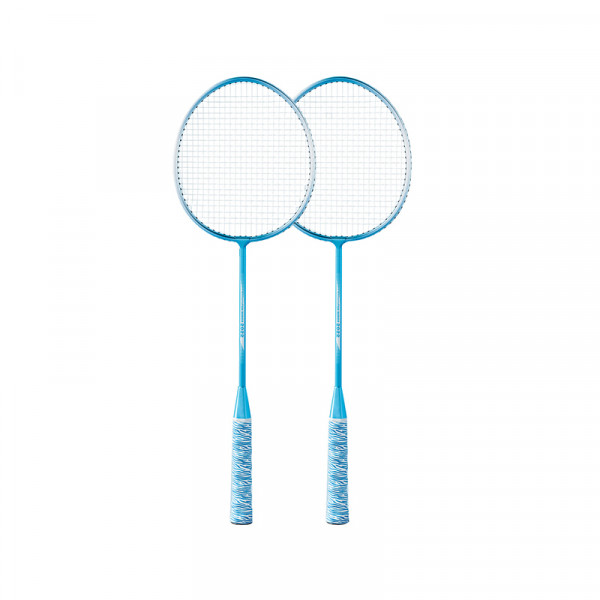 （巨邦佑）BJ+Umay佑美羽毛球拍QP06 蓝色双拍铁合金专业进攻超轻耐打