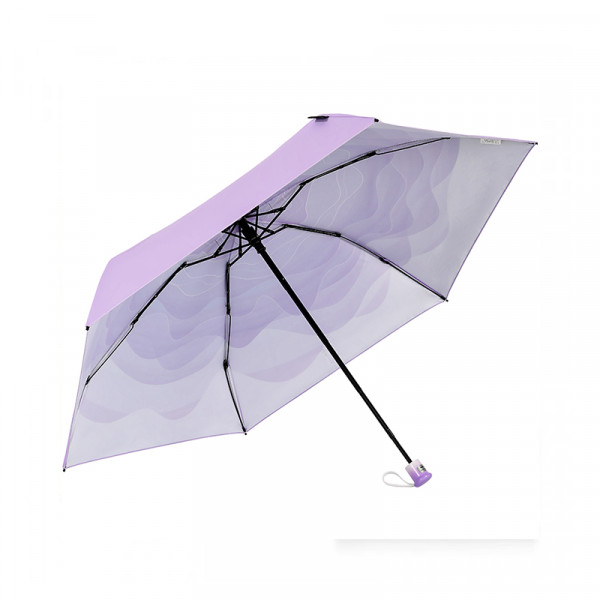 （汇景缘）(F)Mamoru五折六K渐变花朵伞防紫外线遮阳伞 彩胶防晒 五折轻便太阳伞