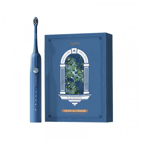 （巨邦佑）BJ+Apiyoo艾优成人声波电动牙刷T1-A 含刷头*4多色可选全自动软毛护龈清洁成人情侣礼物送男友送女友生日礼物节日礼物