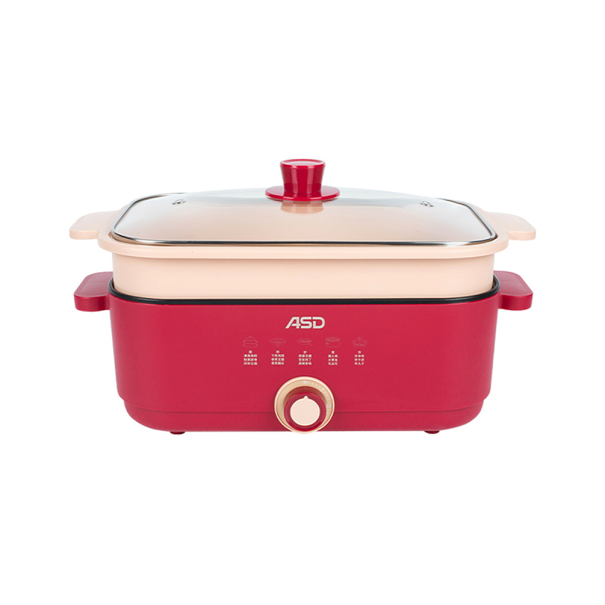 （康恩）爱仕达样样红料理锅4L大容量 聚餐无压力AH-F15J817