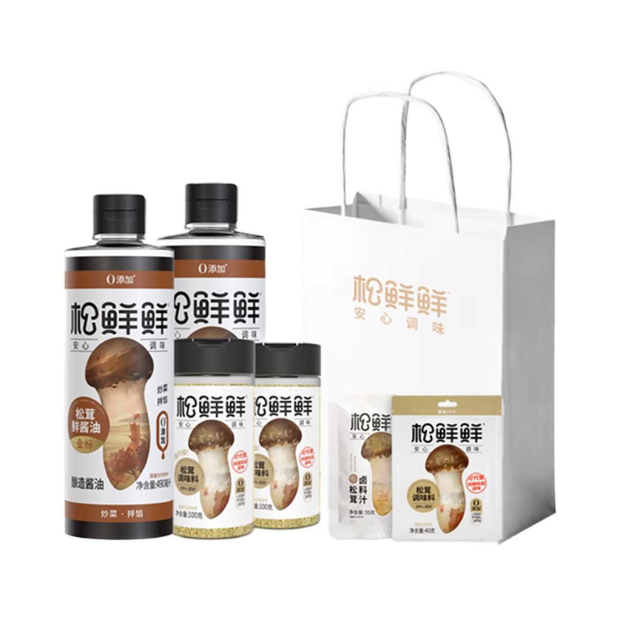 正大 （CP）松鲜鲜 鲜上加鲜 ·双福礼980ml+295g厨房调味安心调料【全国包邮】