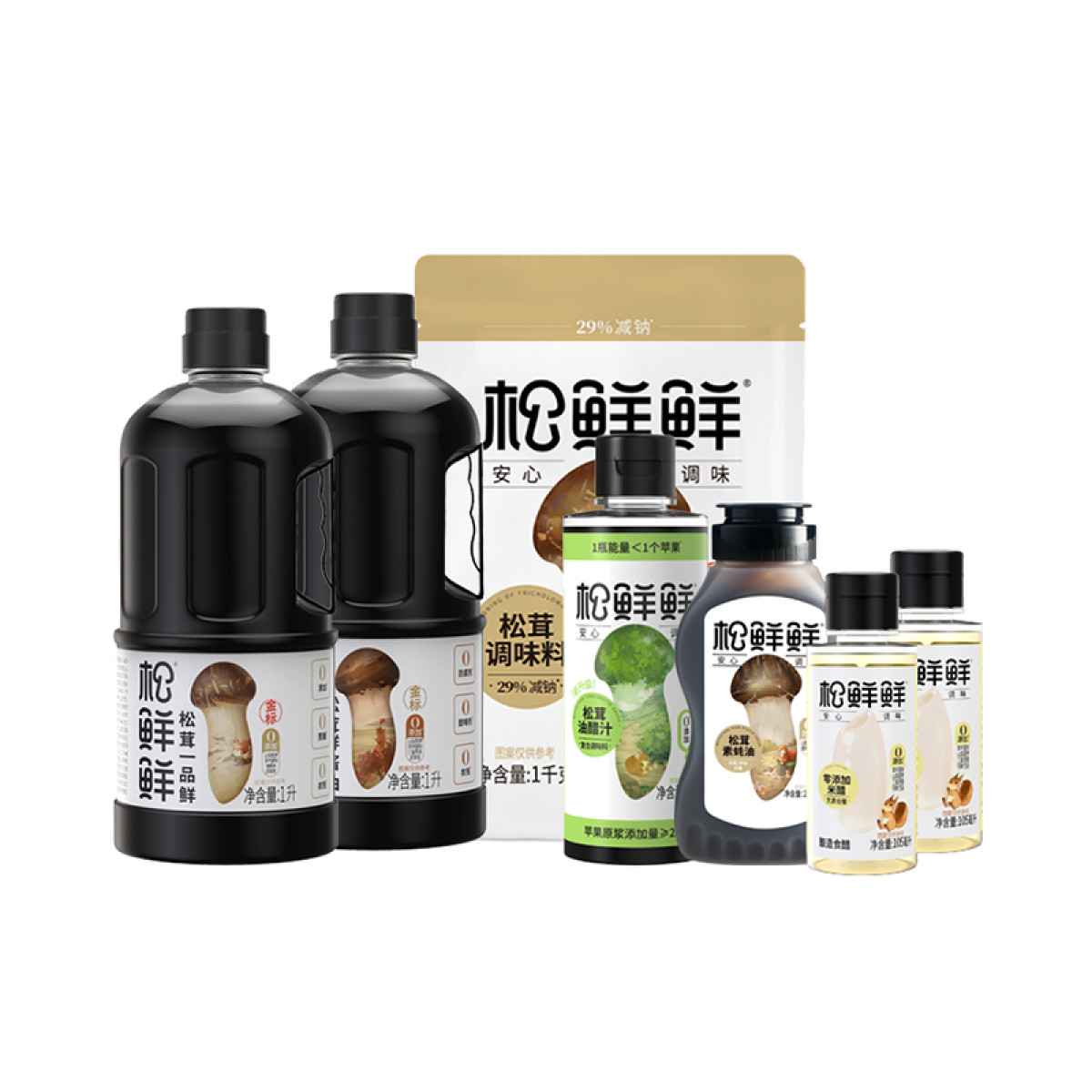 正大 （CP）松鲜鲜 家庭超惠大礼包2210ml+1515g厨房调味安心调料【全国包邮】