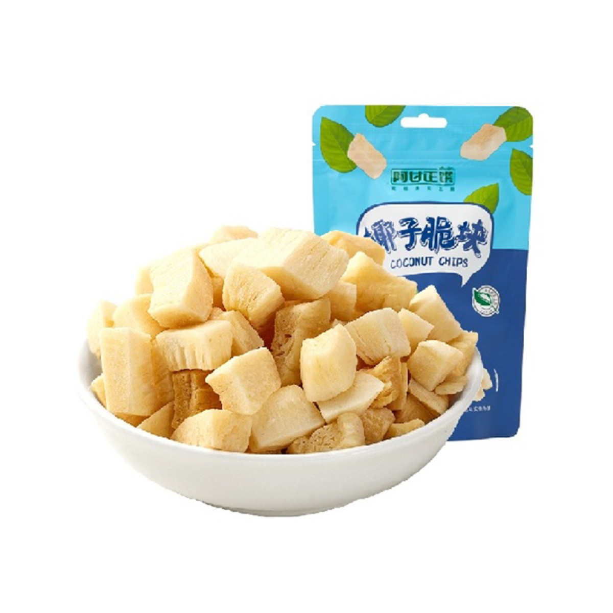 （巨邦佑）R+阿甘正馔椰子脆块58g*4袋 小椰肉 海南特产休闲零食代餐果干椰子果肉片