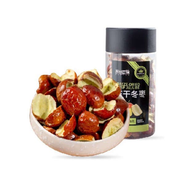 （巨邦佑）R+阿甘正馔冻干冬枣158g*2罐 休闲零食蜜饯果干办公室零食小吃