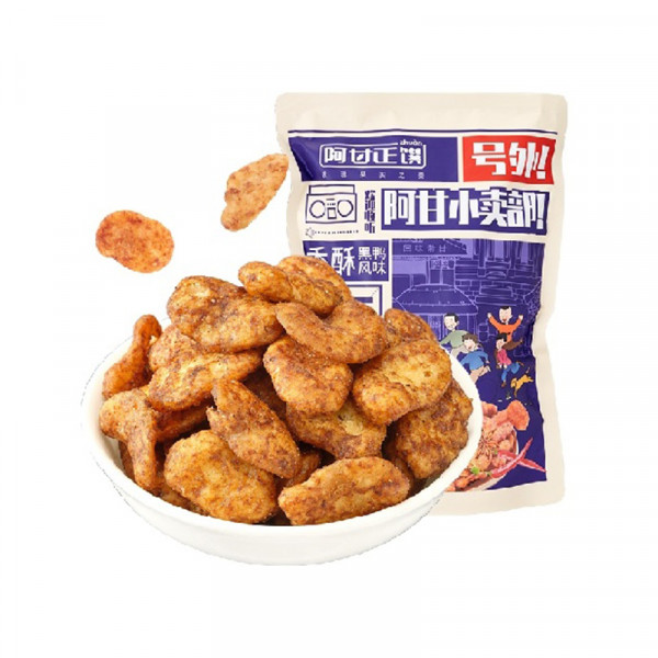 （巨邦佑）R+阿甘正馔黑鸭风味香酥豆瓣288g*2袋办公休闲零食炒货怪味蚕豆兰花豆
