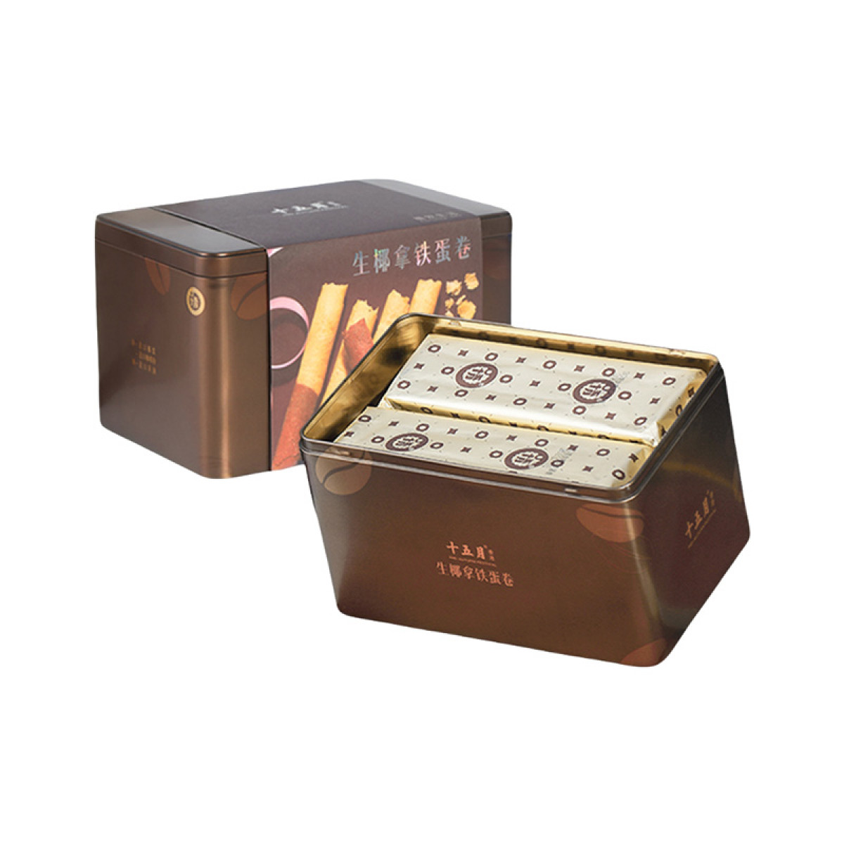 (世星阳光)  十五月生椰拿铁蛋卷礼盒  360g 香酥脆才是好蛋卷 进口咖啡粉 进口椰汁