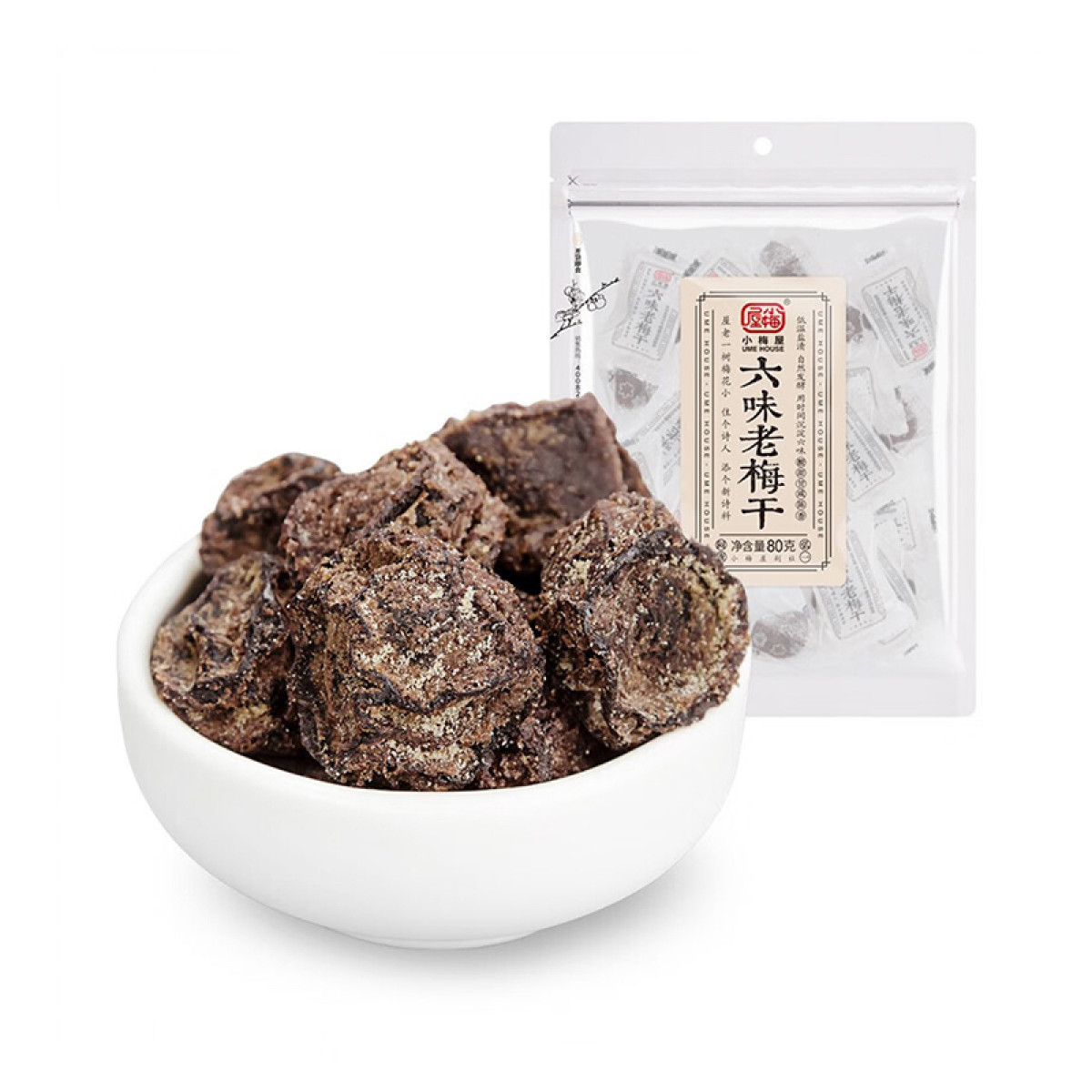 （中合誉品）小梅屋-六味老梅干80g