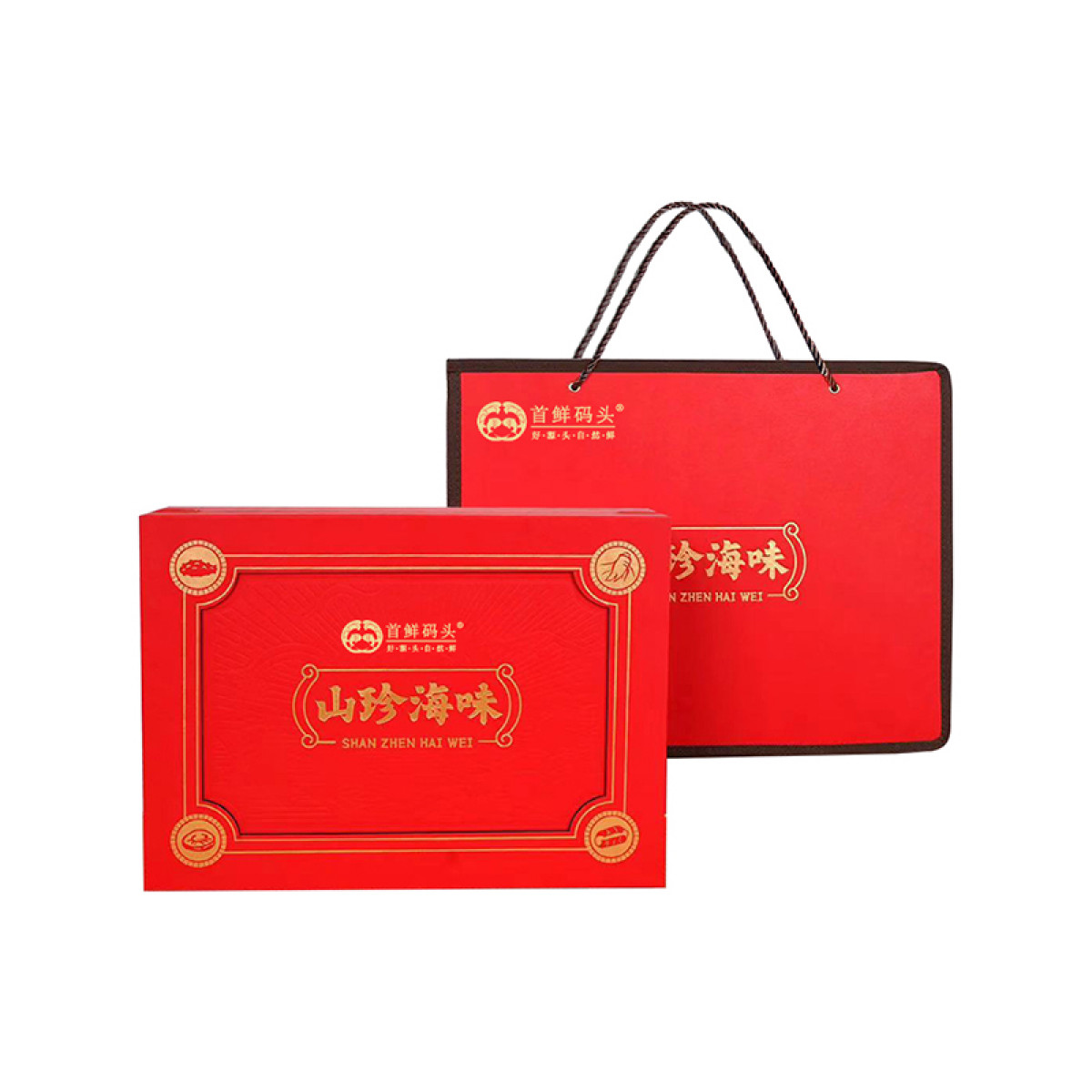 （巨邦佑）BJ+首鲜码头 干海鲜礼盒(四季平安) 180g 海味过节送礼海参鲍鱼鱼胶干贝礼品