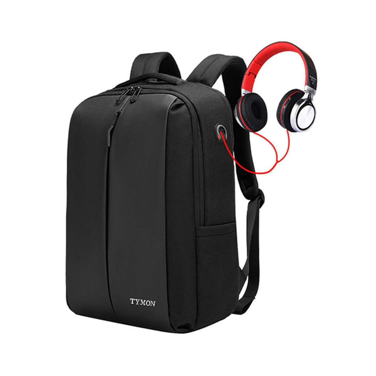 （康恩）泰梦双肩包男士电脑包商务出差旅行包休闲浅夏阳光TM-10060黑色