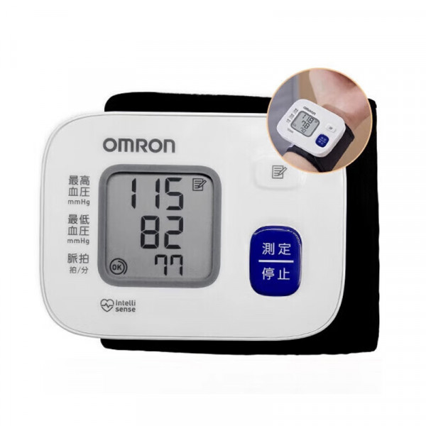 （超运·禾贸）欧姆龙 手腕式电子血压计 HEM-6161  家用电子血压计血压仪家用血压测量仪器 腕式