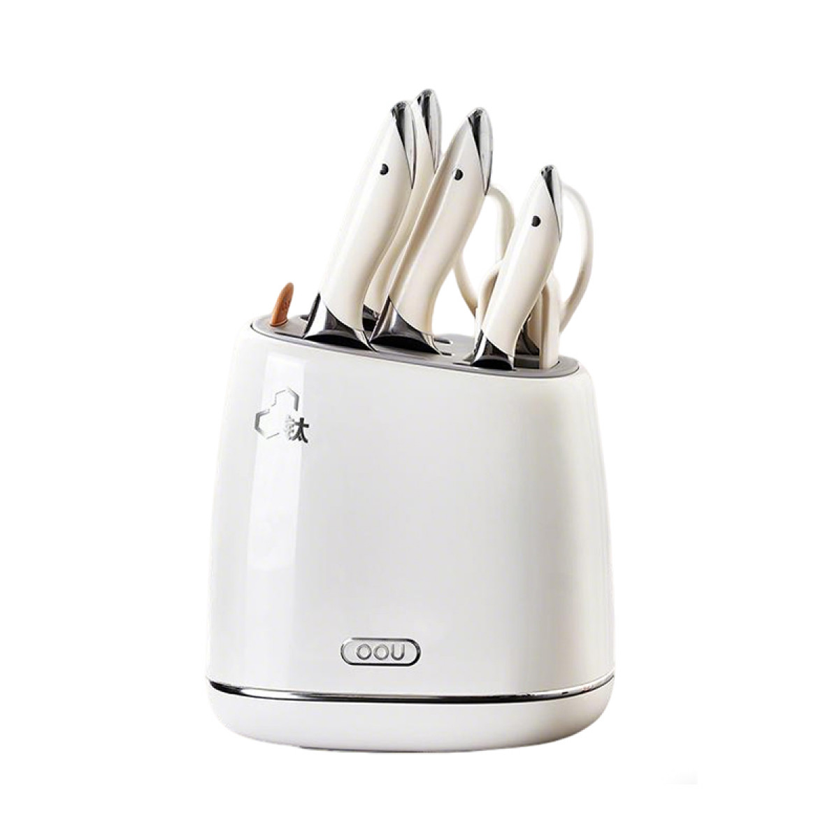 （超运·禾贸）OOU DJ0091 鲸钛系列抗菌七件套  德国钢材刀具全套厨具套装【鲸钛】抗菌率99.9%3倍锋利