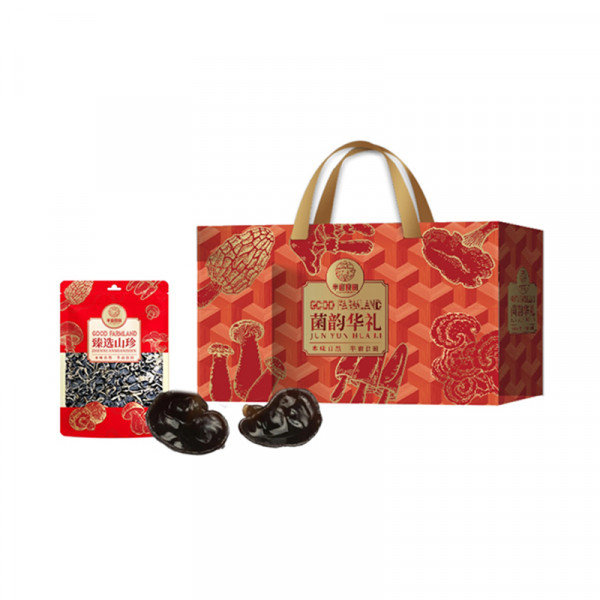（巨邦佑）R+半亩川半亩良田 菌韵华礼1000g 干货礼盒 年货礼盒 节庆礼盒