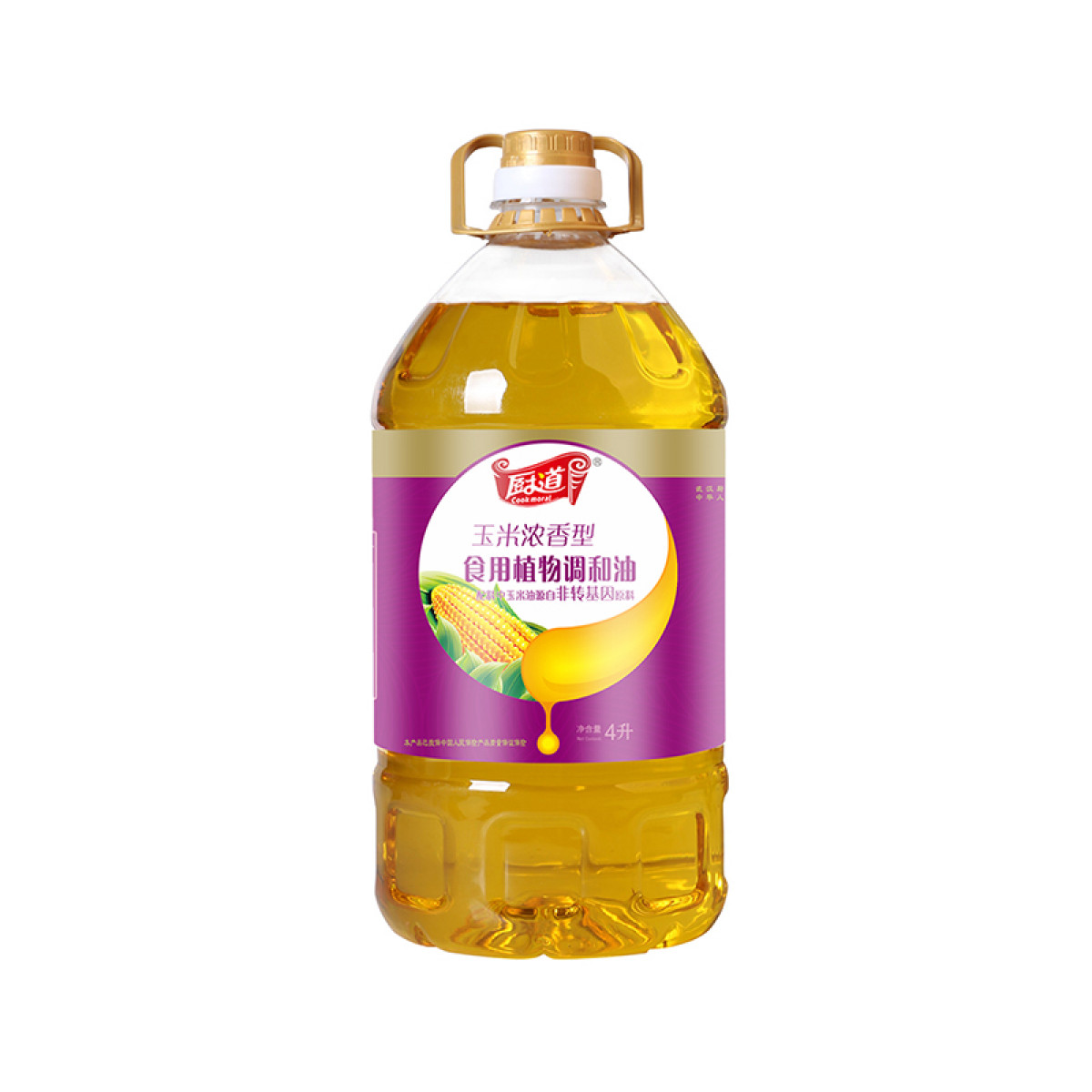 （巨邦佑）BJ+厨道 玉米浓香调和油4L 精选优质原料营养健康美味食用油