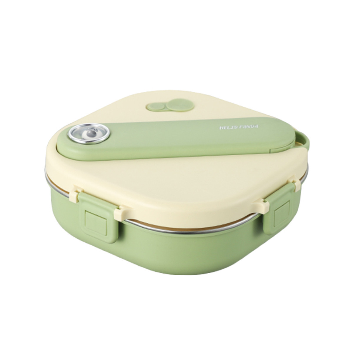 （巨邦佑）BJ+物芯质造304不锈钢卡通饭盒800ml 便携分隔饭盒美味不串味可爱卡通容易清洗易携带