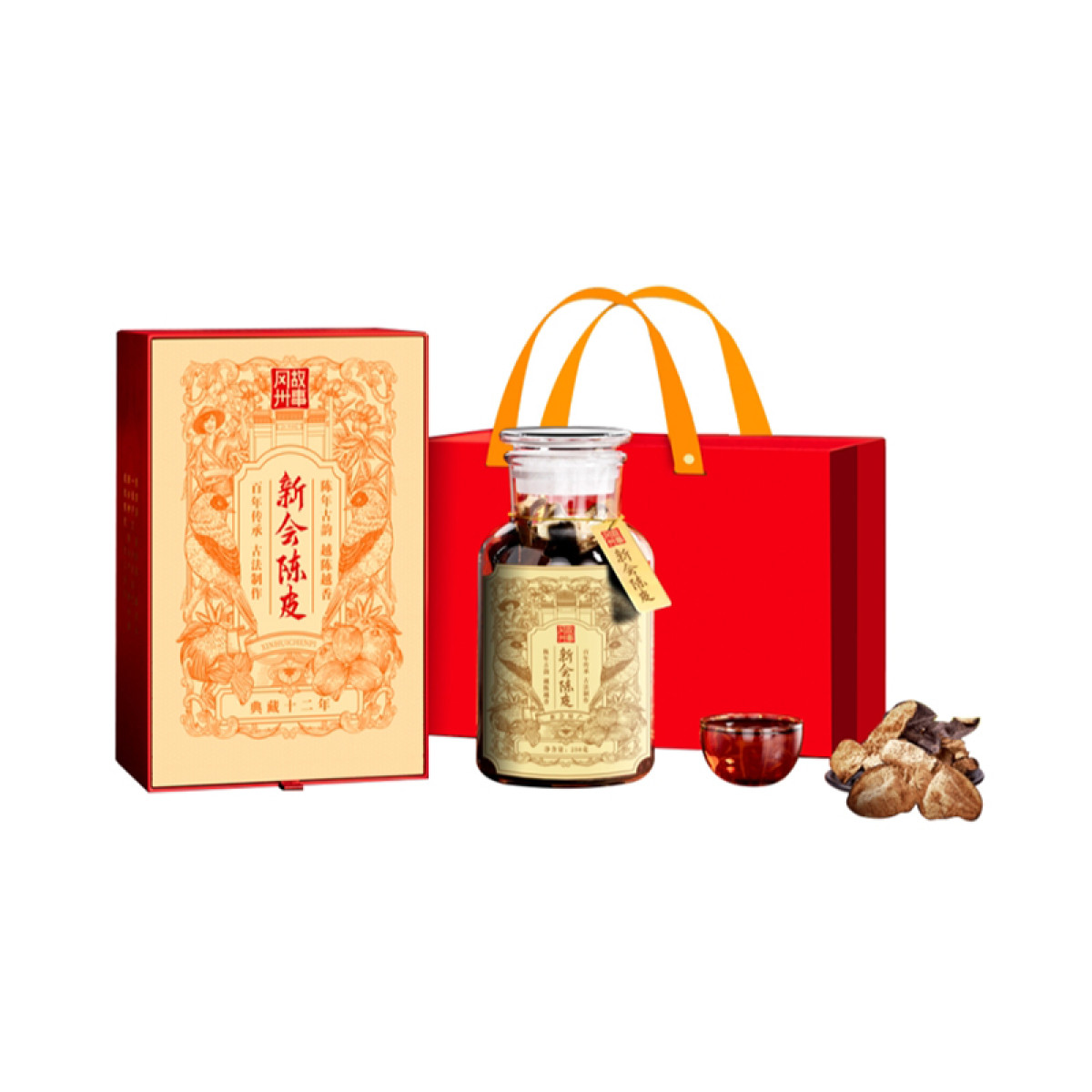 （巨邦佑）R+冈州故事12年陈皮250克养生茶礼盒  陈皮丝橘皮 桔子皮老陈皮 泡茶泡水中药材理气健脾