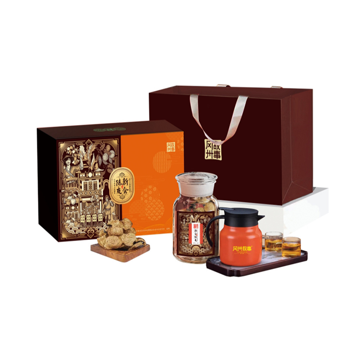 （巨邦佑）R+冈州故事 28年陈皮 150g玻璃瓶装 广东新会陈皮陈皮干 送焖壶