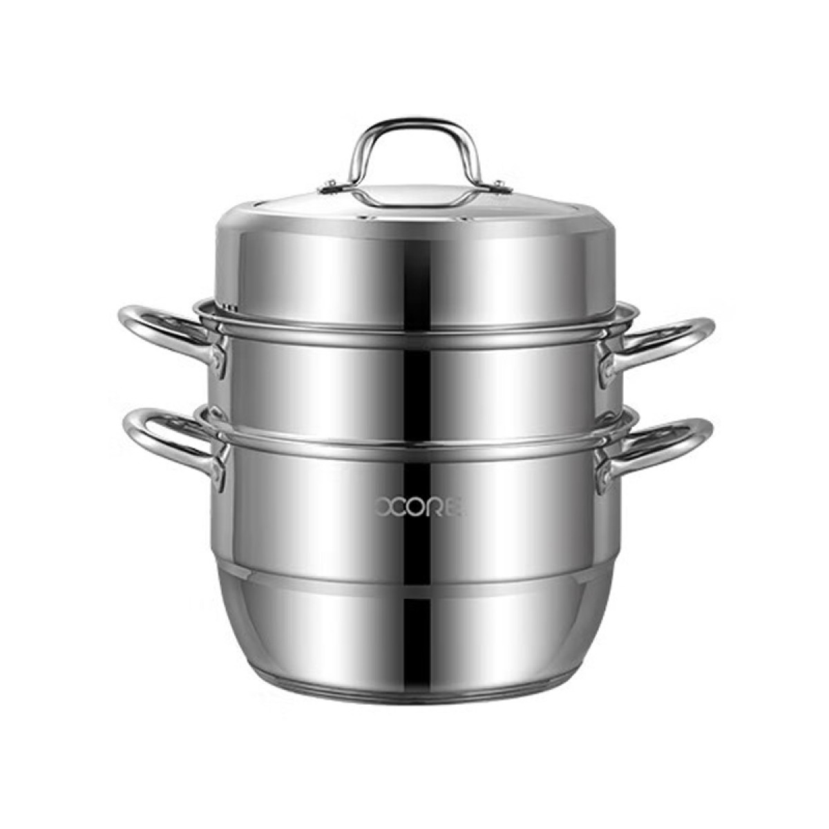 （巨邦佑）BJ+物芯质造米利MIVI不锈钢匠味三层蒸锅 304食品级炉具通用