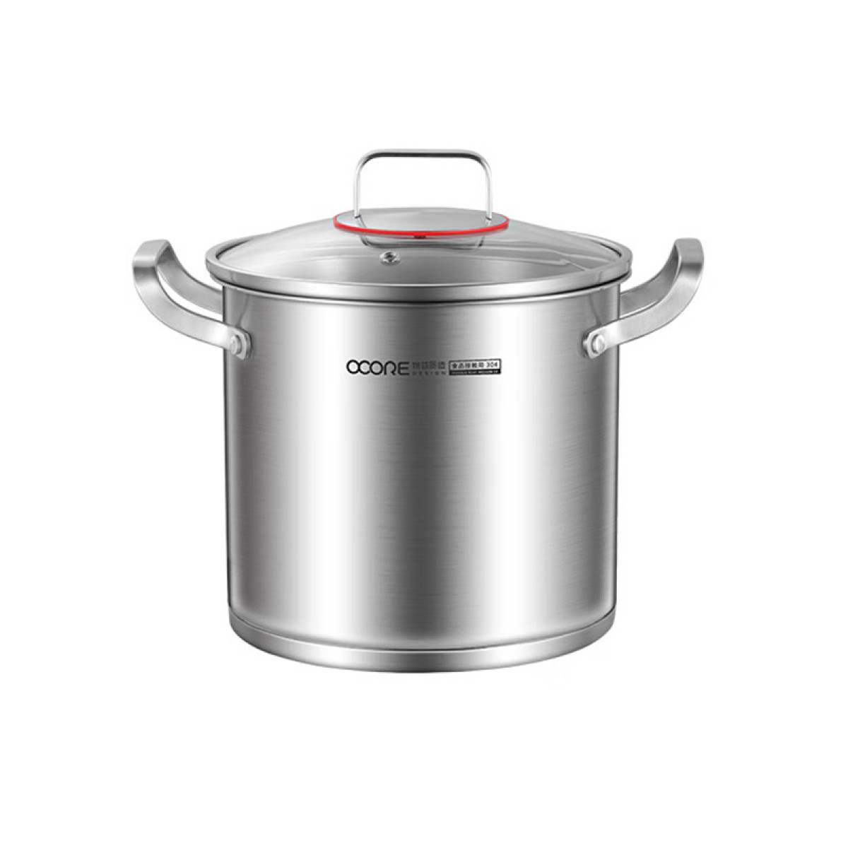 （巨邦佑）BJ+物芯质造奥林OVIV直身特高炖汤锅28cm 6L一锅多用炉具通用