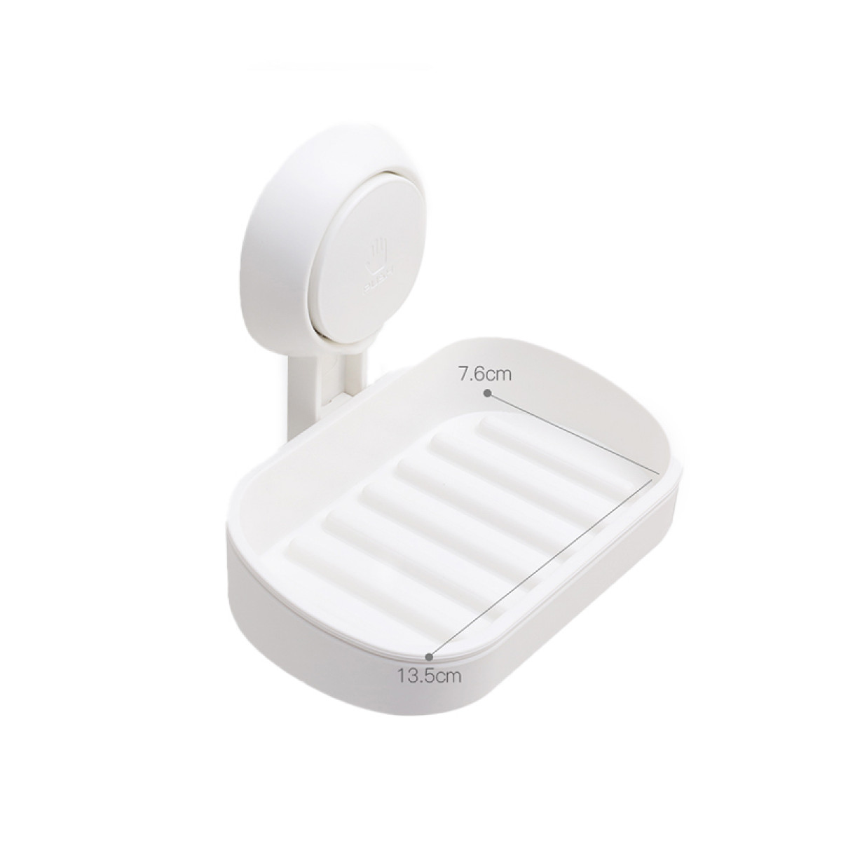 （巨邦佑）BJ+太力多功能吸盘香皂盒（单层） 强力吸盘壁挂式沥水香皂盒