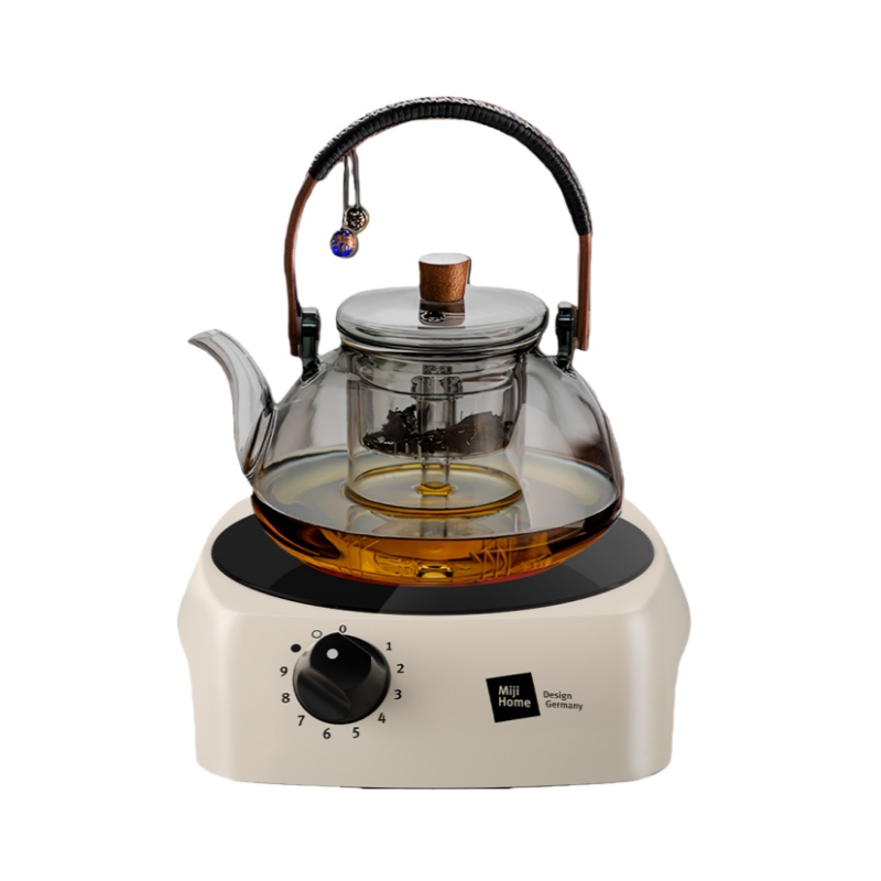 （世星阳光）+米技（MIJI） 茶炉套装（煮茶提梁玻璃壶）微晶玻璃面板 远离高频电磁场辐射 安心呵护