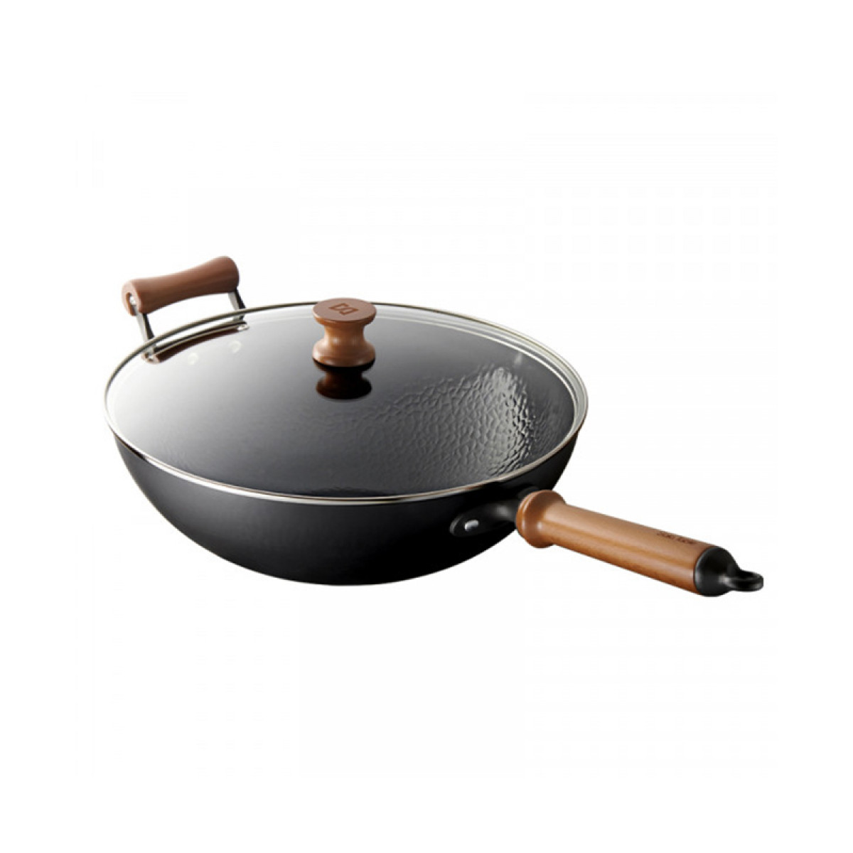 (世星阳光）+WY苏拉食光 磐纹不粘炒锅34cm SL-CT34F1 真健康 0涂层  3倍抗粘 无油也能煎