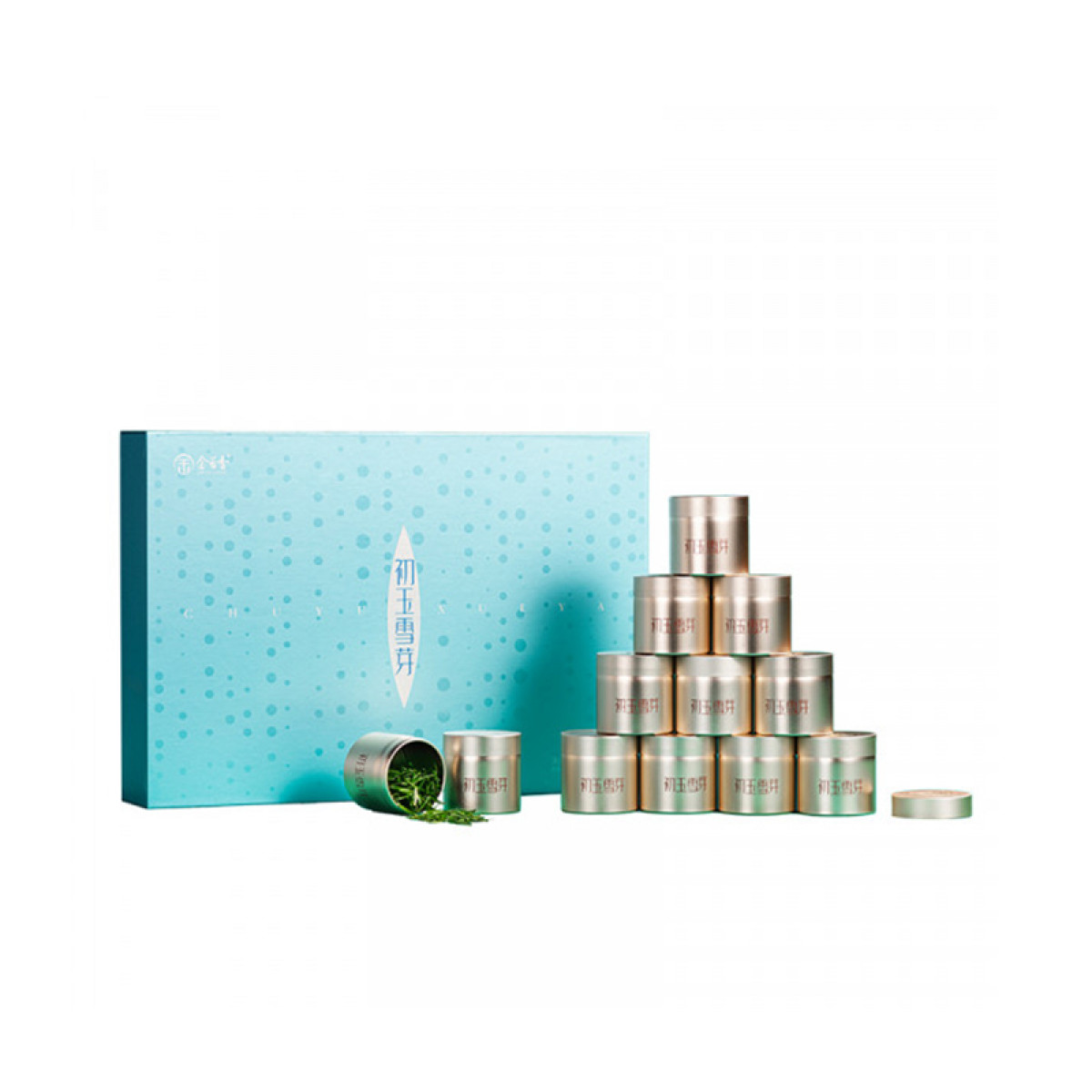 （巨邦佑）T＋金苔香2025年头采初玉雪芽采摘明前芽头新鲜春茶礼盒装180g