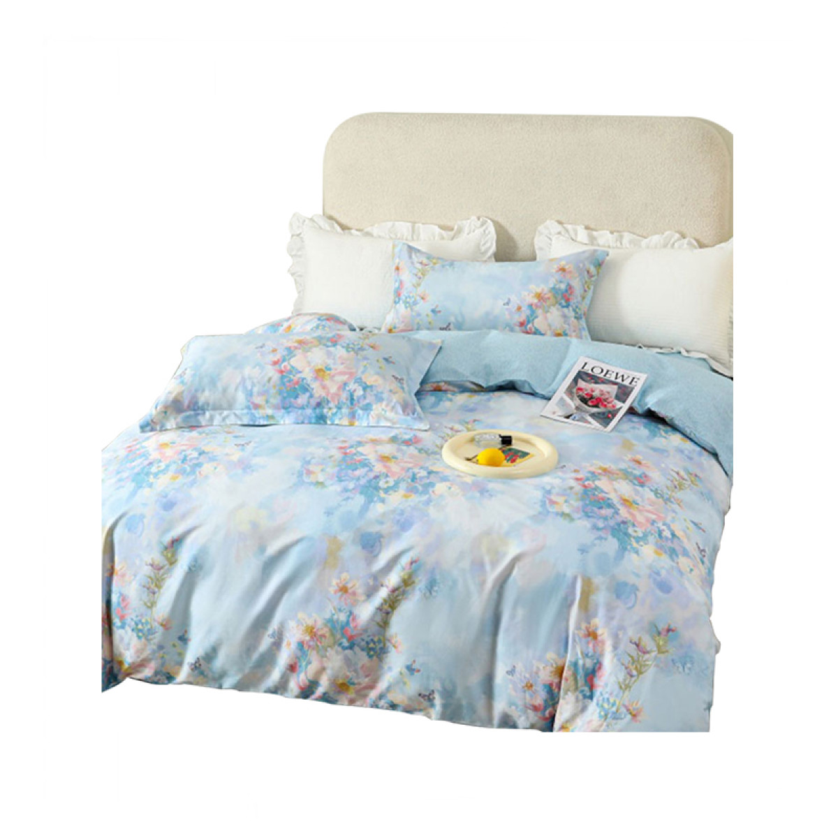 （中合誉品）纺王全棉商务款四件套-雾里寻花200*230cm 商务款四件套