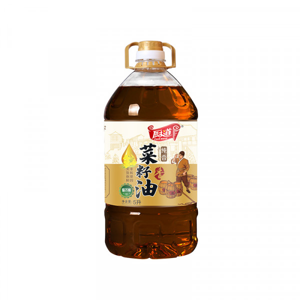 （巨邦佑）BJ+厨道 纯香菜籽油5L 精选优质原料营养健康美味食用油