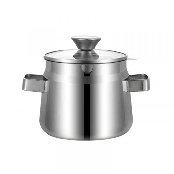 （巨邦佑）BJ+物芯质造316L亮光猪油罐 食品接触用猪油罐大容量双耳易端严选316L不锈钢