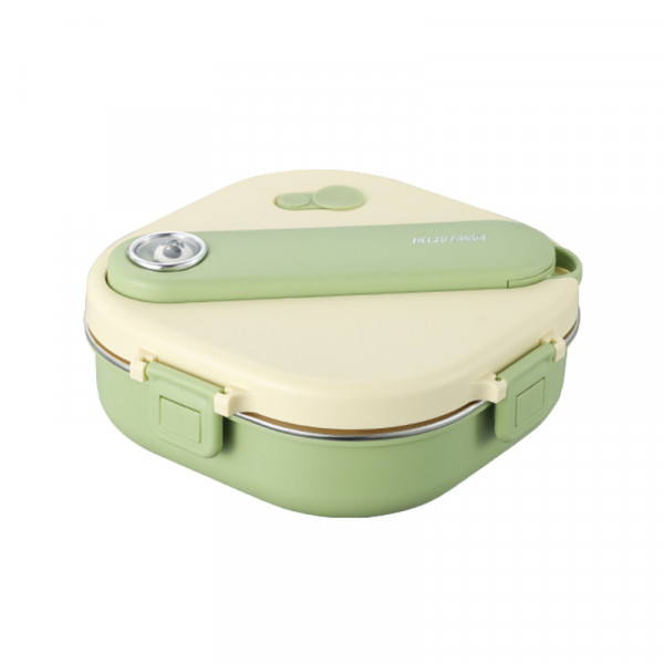 （巨邦佑）BJ+物芯质造304不锈钢卡通饭盒800ml 便携分隔饭盒美味不串味可爱卡通容易清洗易携带