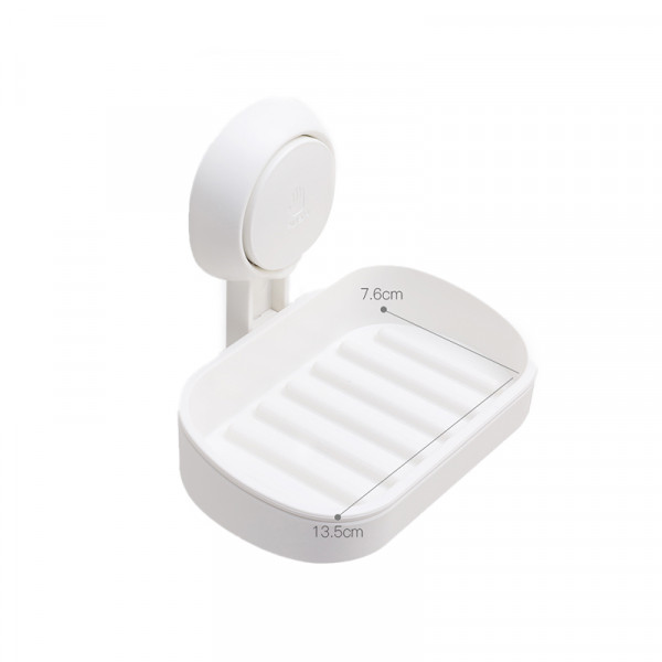 （巨邦佑）BJ+太力多功能吸盘香皂盒（单层） 强力吸盘壁挂式沥水香皂盒