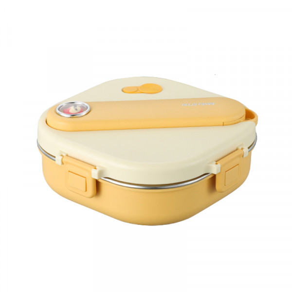 （巨邦佑）BJ+物芯质造304不锈钢卡通饭盒800ml 便携分隔饭盒美味不串味可爱卡通容易清洗易携带