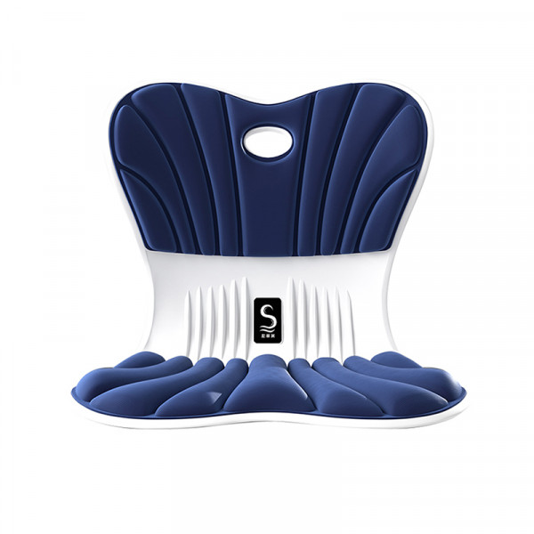 （巨邦佑）BJ+思菲其 条纹护腰坐垫S02 家用矫正坐姿椅垫办公室久坐舒适腰靠居家大码椅垫