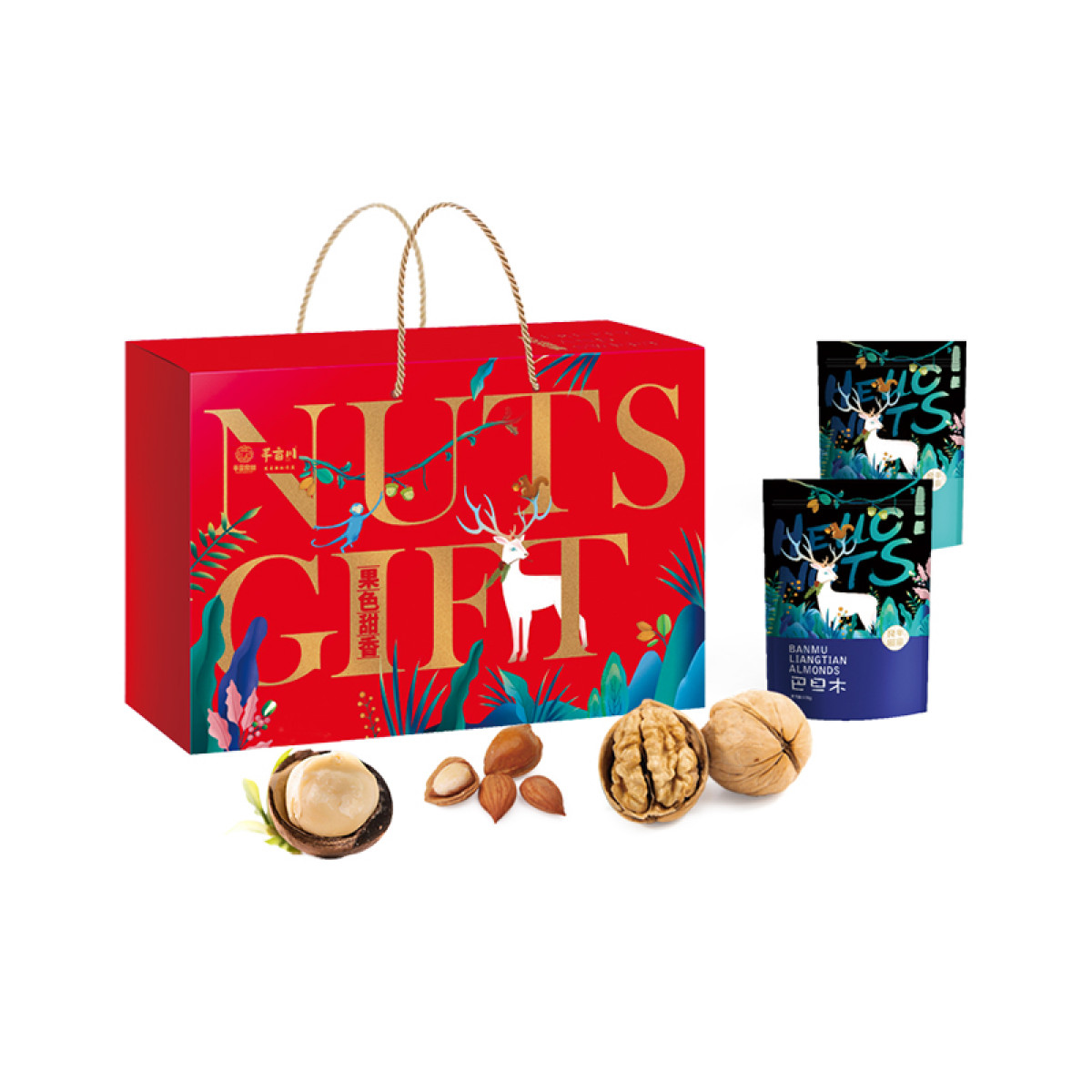 （巨邦佑）R+半亩川半亩良田 果色甜香1308g 干果坚果零食组合 零食大礼包