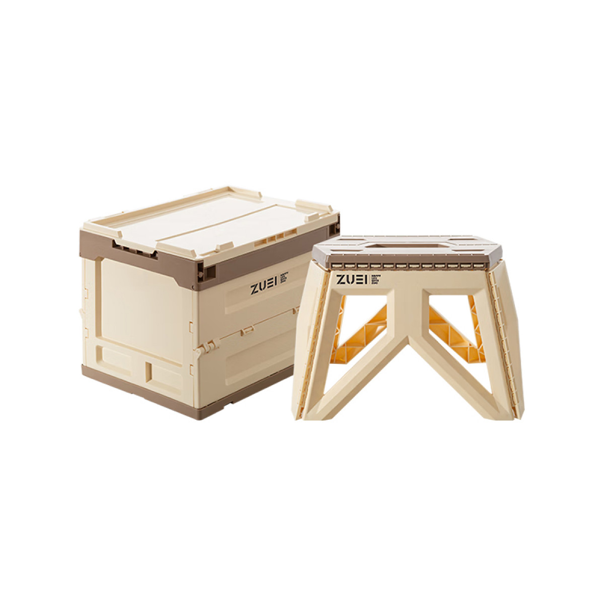 （巨邦佑）BJ+卓一 悦生活户外折叠两件套 ZY-H2306 折叠箱折叠凳便携出行