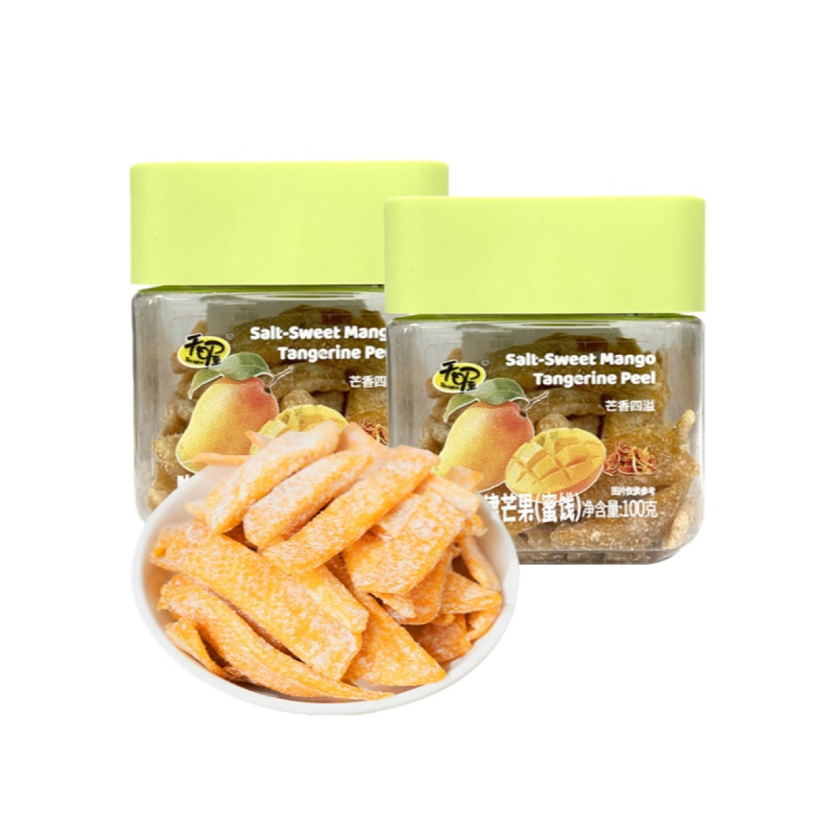 （世星阳光）天喔 陈皮盐津芒果100g*2罐 比新鲜芒果更耐吃 比糖果更健康
