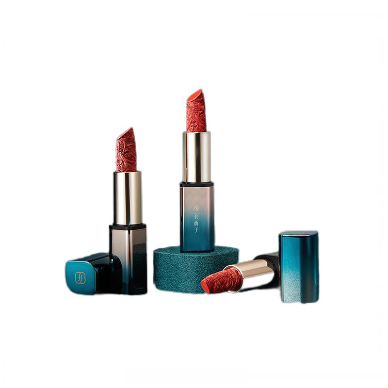 （世星阳光）+花西子 花隐星穹口红 半哑光版 黛色版 M408子期绣 3.2g 东方微雕 浮雕工艺 是口红 也是艺术品 唇间锦绣 内外兼修