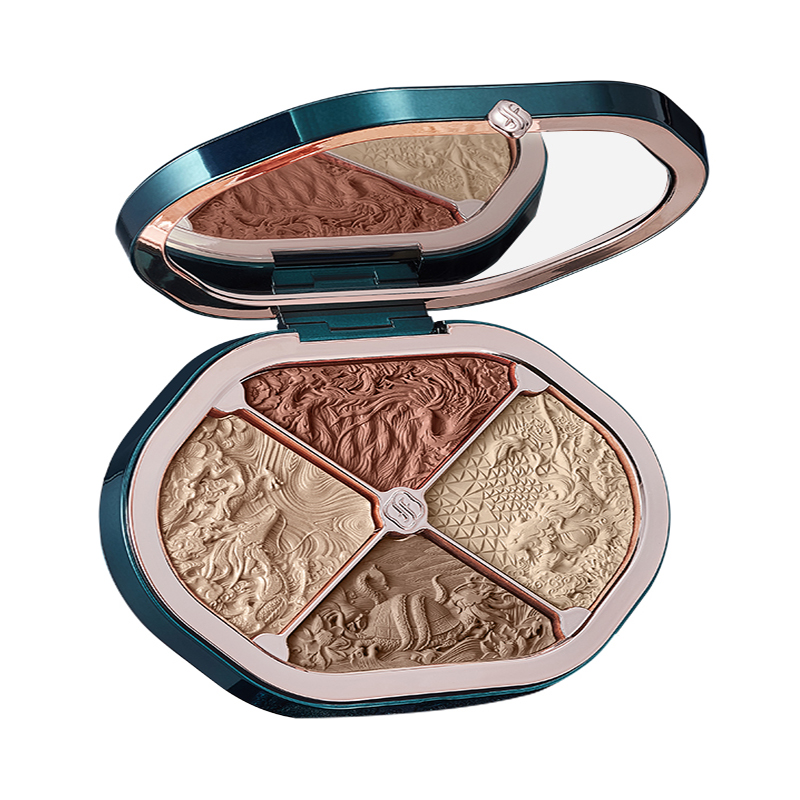 （世星阳光）+花西子 花影星宿雕花修容盘2.0 四色 10.8g 精选日常色 一盘修全脸 为东方肤色专研 不止自然立体 更鲜活生动