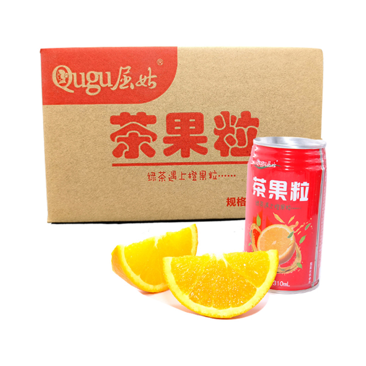 （中科惠橙）屈姑茶果粒 310ML*6 橙味饮料