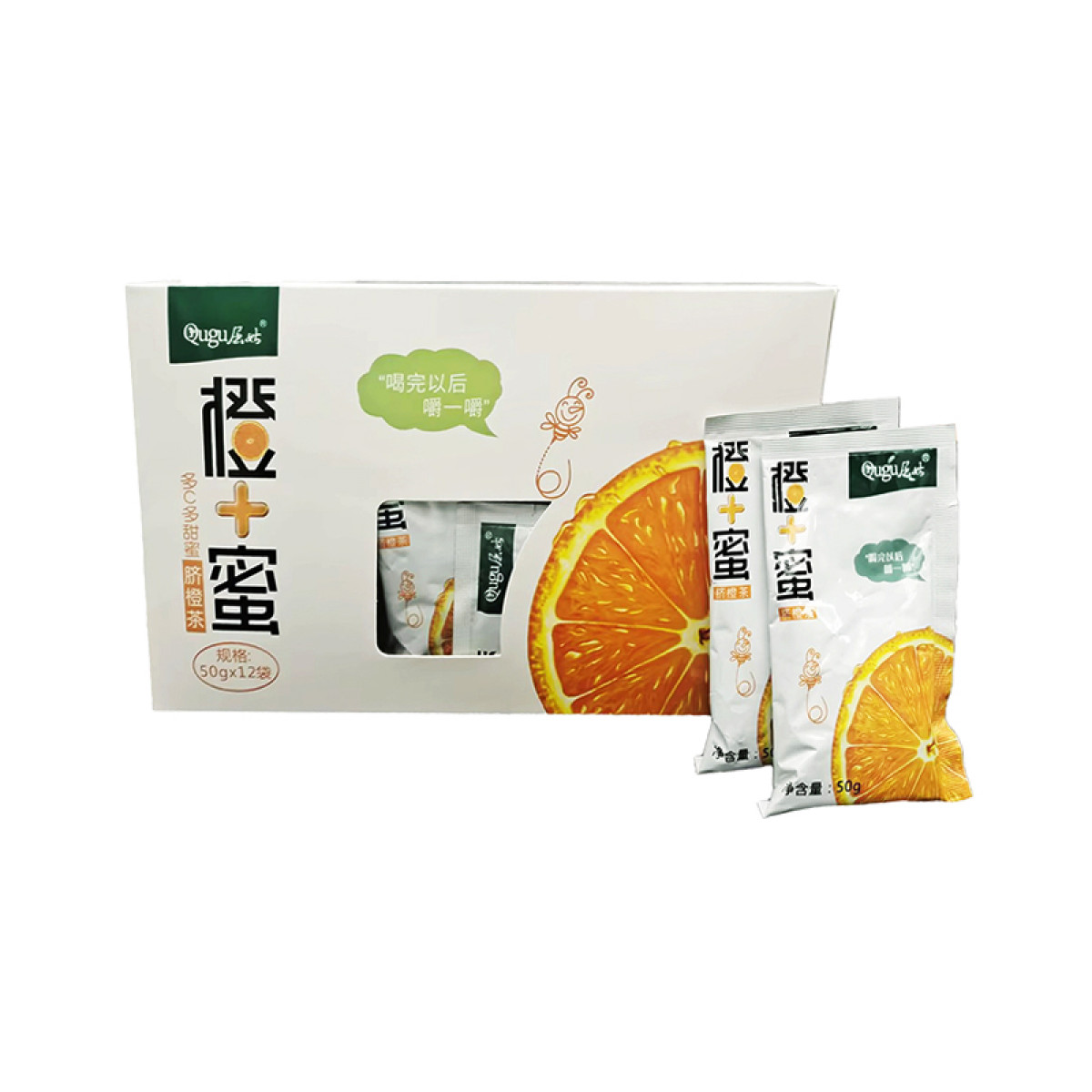 （中科惠橙） 屈姑蜂蜜脐橙茶50G*12 冲饮饮料