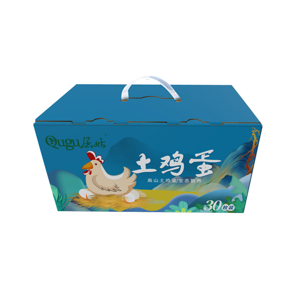 （中科惠橙）屈姑土鸡蛋30枚装 农家散养新鲜