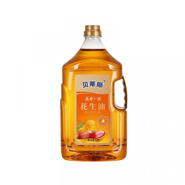 （巨邦佑）BJ+贝蒂斯 压榨一级花生油5L 压榨工艺精选原料