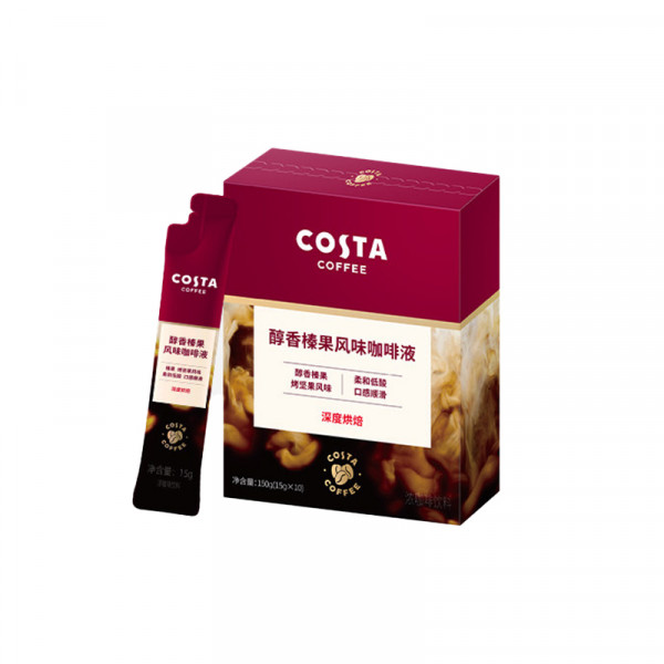 （巨邦佑）BJ+COSTA 咖世家浓缩咖啡液（热萃） 15ml*10袋 速溶无糖0脂冰美式冷萃0糖黑咖啡囤货装