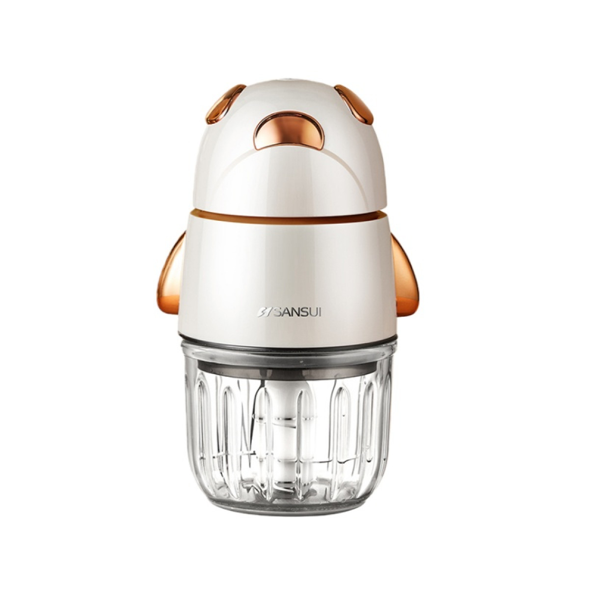 （世星阳光）SANSUI山水 多功能辅食机300mL 米色 SL-M25 看得见的颗粒细腻均匀 让宝妈更轻松更省心 微量制作 科学喂养少食多餐每顿都新鲜 冷热无畏高硼硅玻璃