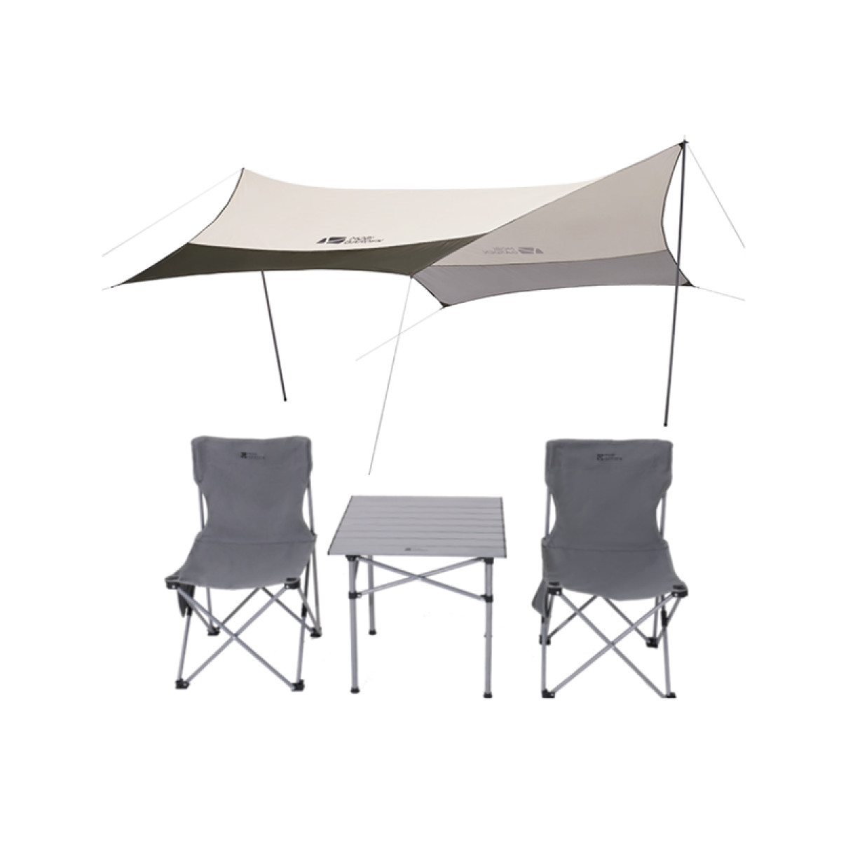 （康恩）牧高笛1天幕1桌2椅四件套装天幕户外露营防晒便携遮阳布防风
