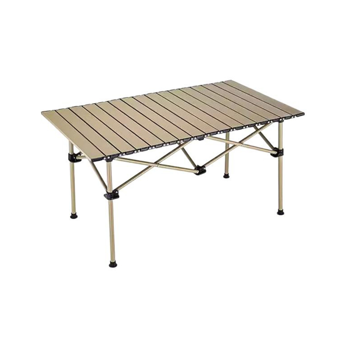 （康恩）君华仕碳素钢折叠蛋卷桌便携式桌子露营椅GS23665019黄沙色
