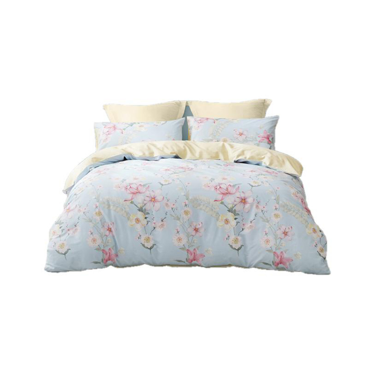 （康恩）罗莱LOVO 花间谧语柔软亲肤 四季可用全棉四件套200*230cm