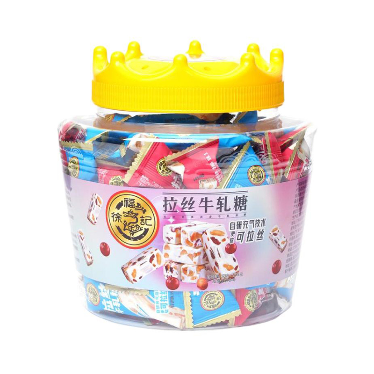 （康恩）徐福记雪花酥花生牛扎糖果拉丝牛扎糖518g