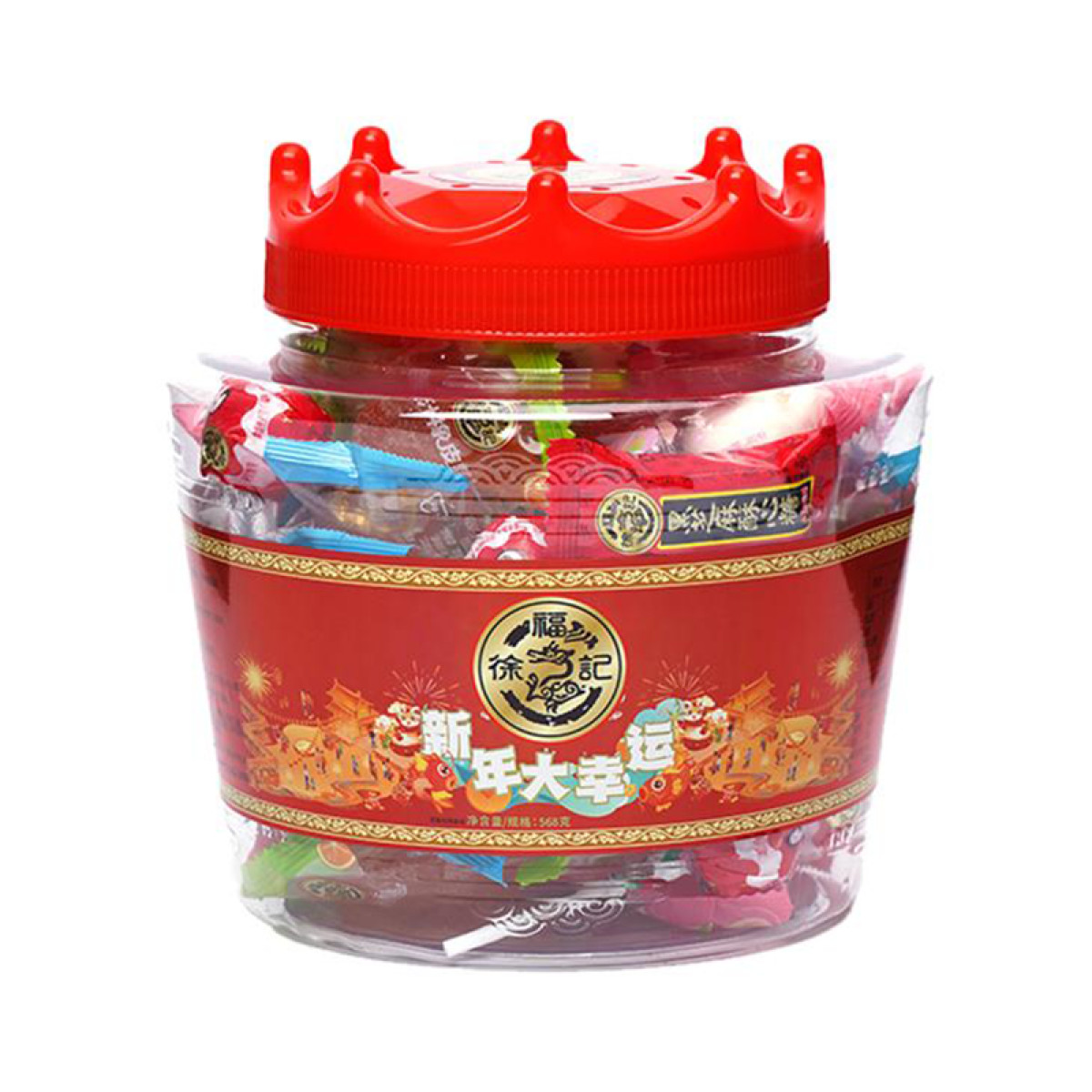 （康恩）徐福记休闲食品混合糖果新年大幸运568g